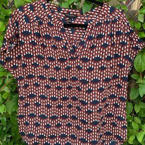 BR Factory Geometric Print Top